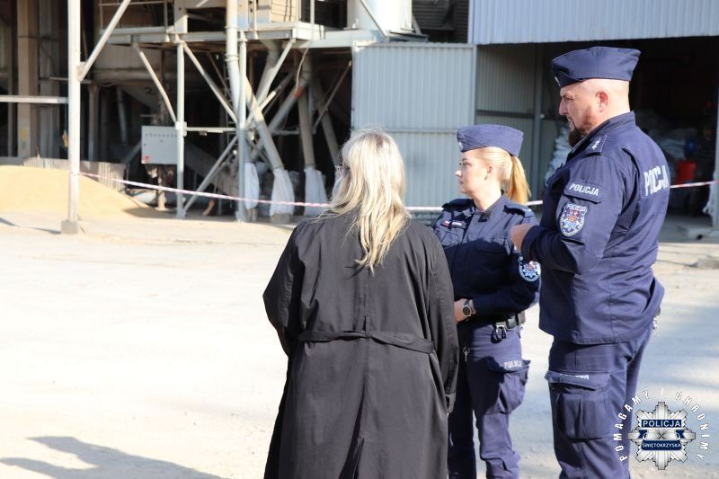 Opatowscy policjanci sprawdzili procedury podczas ćwiczeń kompleksowych „Silos 2026”