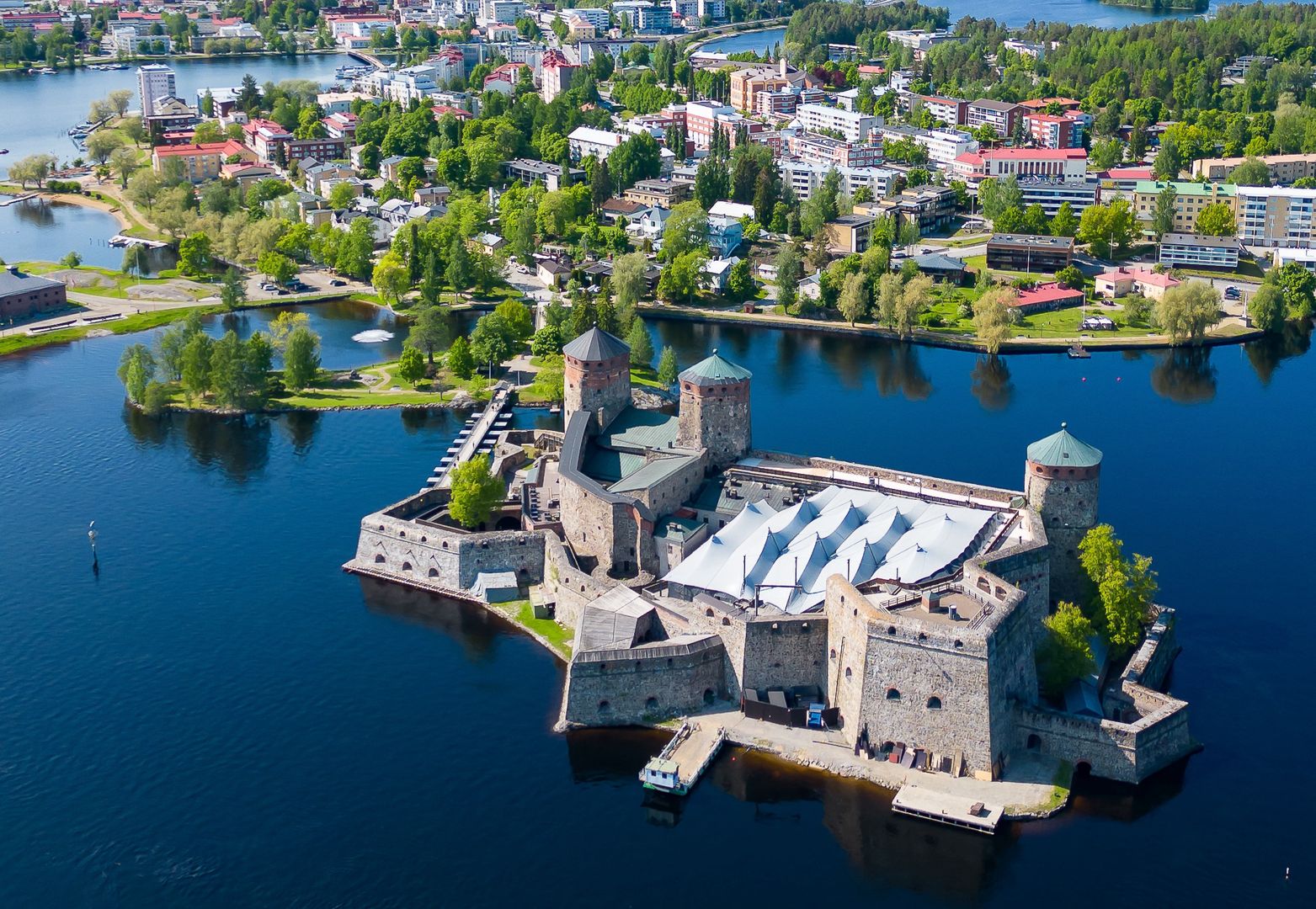 Savonlinna z lotu ptaka