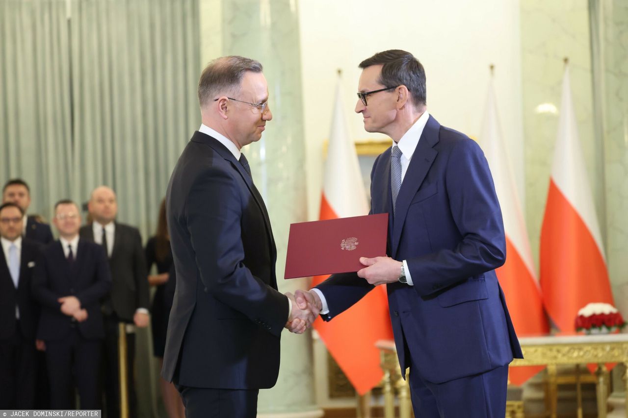 Andrzej Duda powołał Mateusza Morawieckiego na premiera