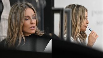 Małgorzata Rozenek stroi miny i puszcza dymka podczas wieczornych przymiarek