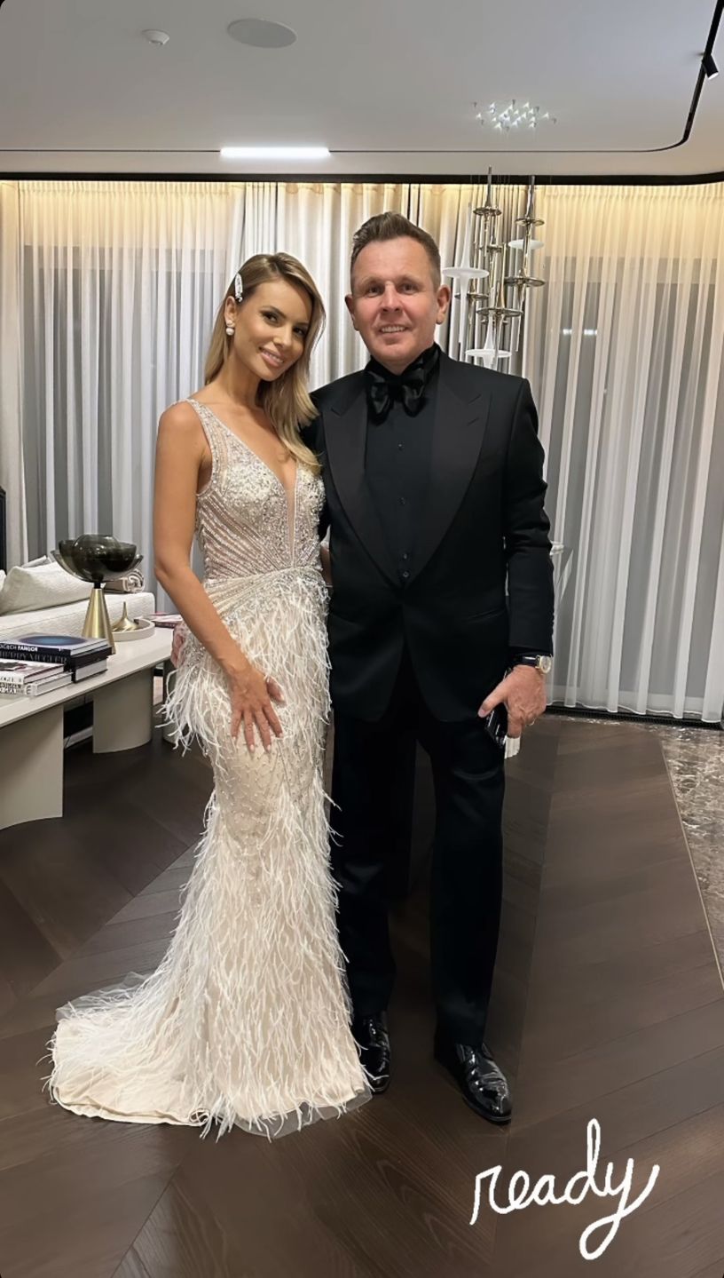 Izabela Janachowska z mężem