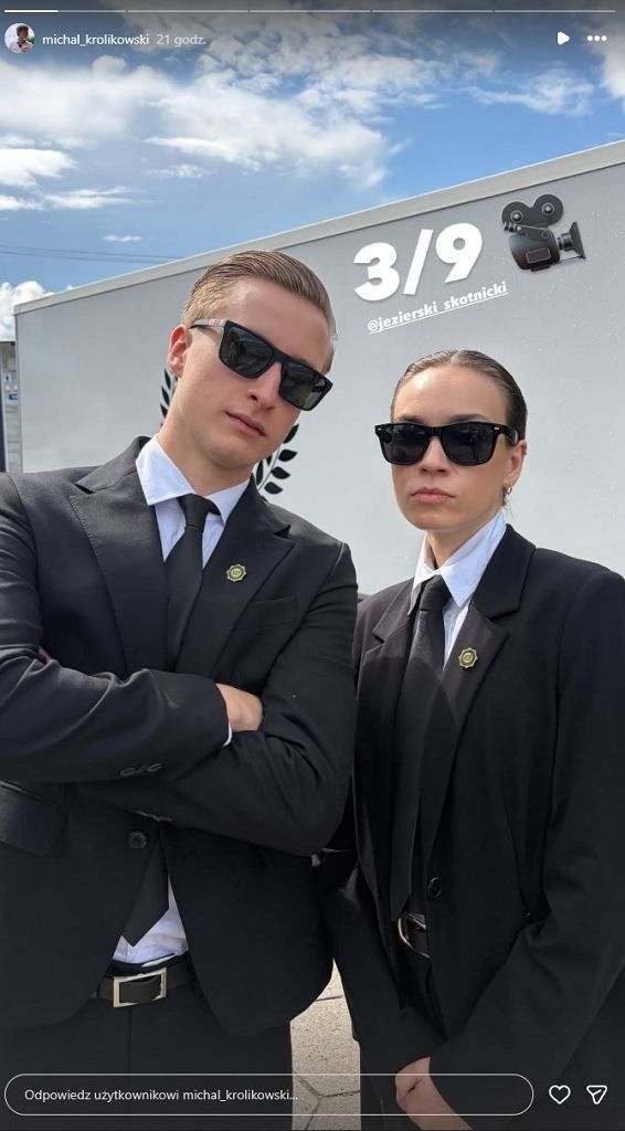 Michał Królikowski na planie "Rancza"