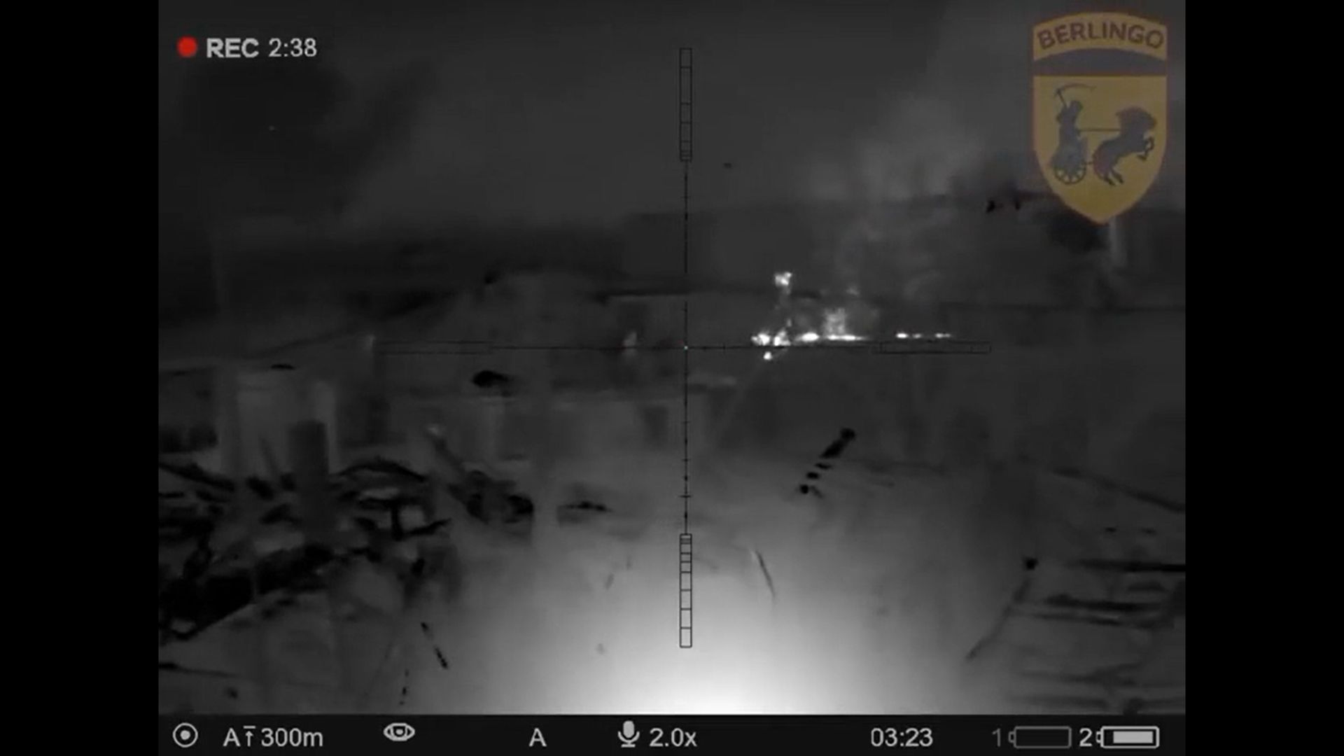Ukraiński snajper podczas polowania na Rosjan w Bachmucie.