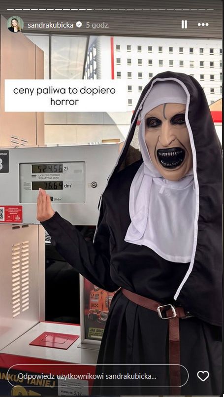 Sandra Kubicka pokazała przebranie na Halloween 