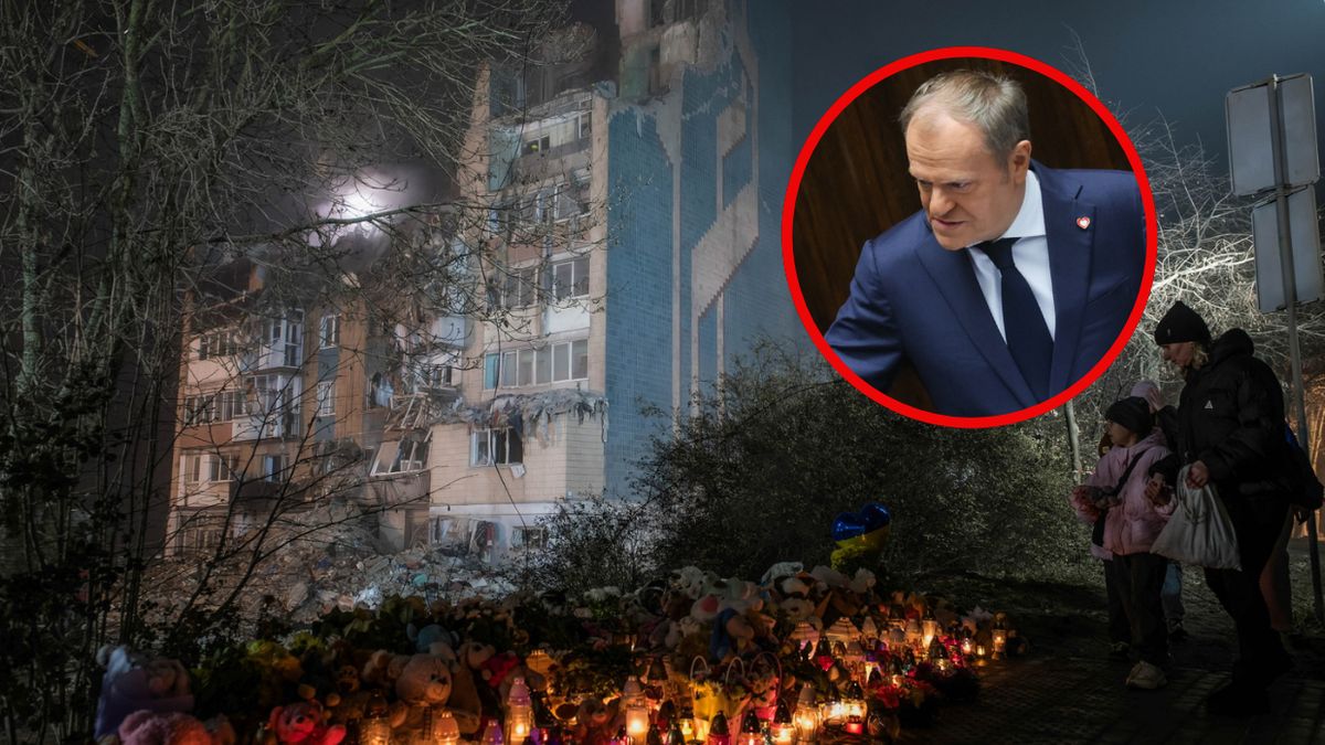 Tusk po śmierci Polki w rosyjskim ataku na Tarnopol