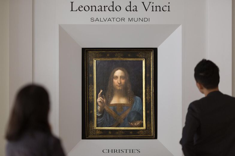 Obraz "Salvator Mundi" Leonarda da Vinci na aukcji Christie's