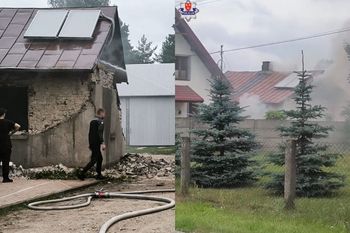 Potężny wybuch w domu. 54-latek w ciężkim stanie
