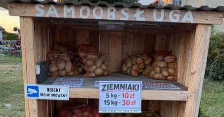 Nietypowy pomysł rolnika z Rybnika. Postawił budkę samoobsługową