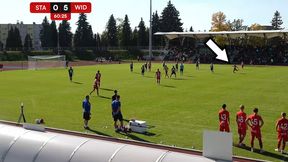 Trener złapał się za głowę. Co za gol piłkarza Widzewa