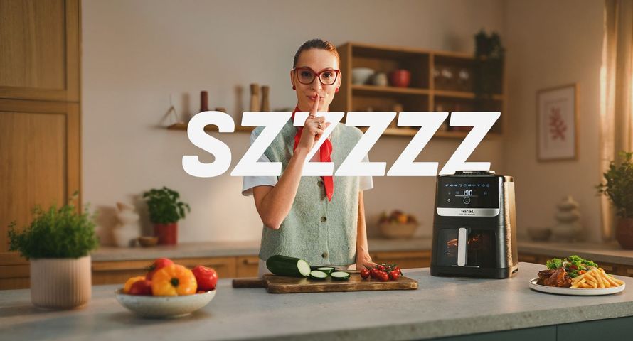 Tefal stawia na AI i humor w kampanii najcichszej frytkownicy