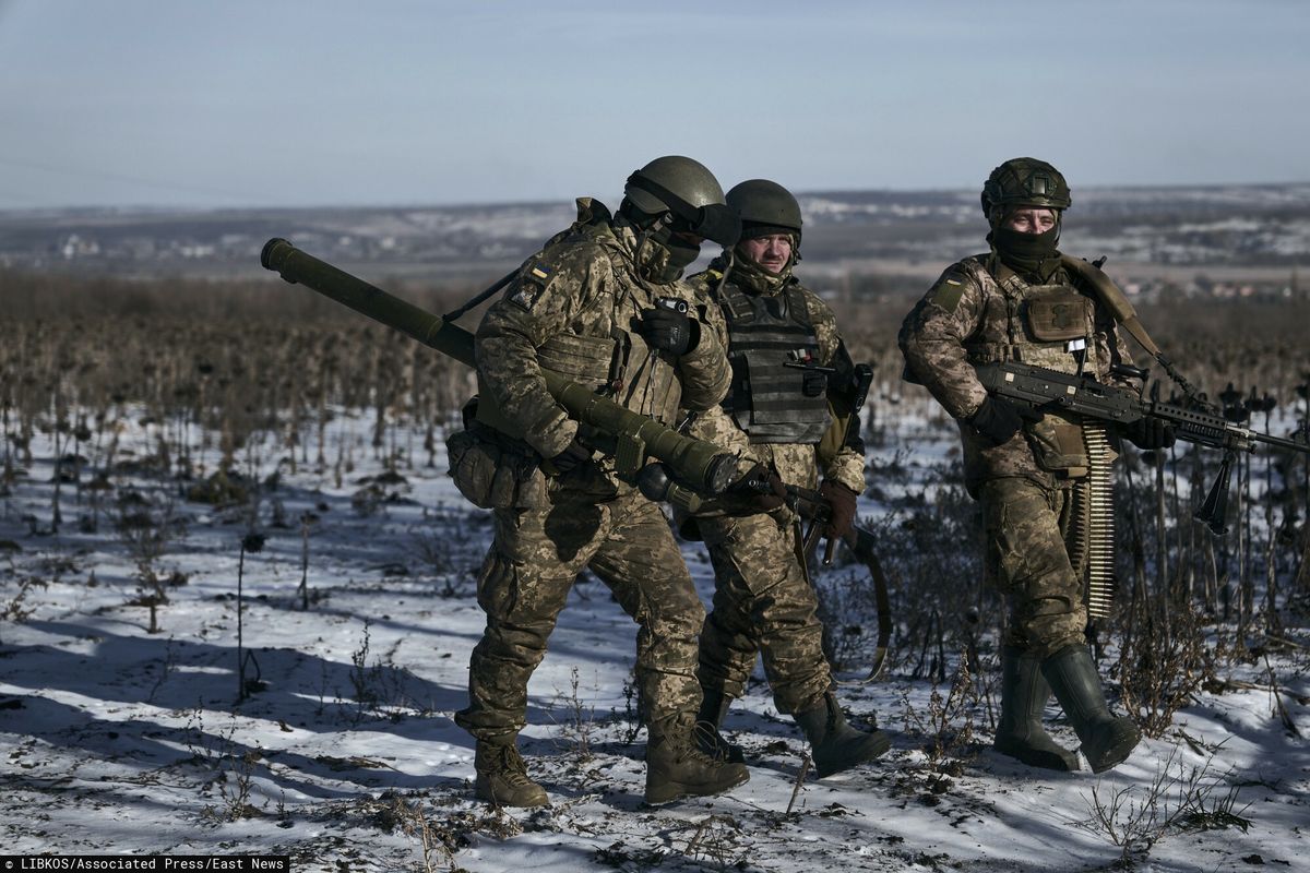 Ciężkie walki o miasto Sołedar we wschodniej Ukrainie, w rejonie Doniecka  11 stycznia 2023 roku