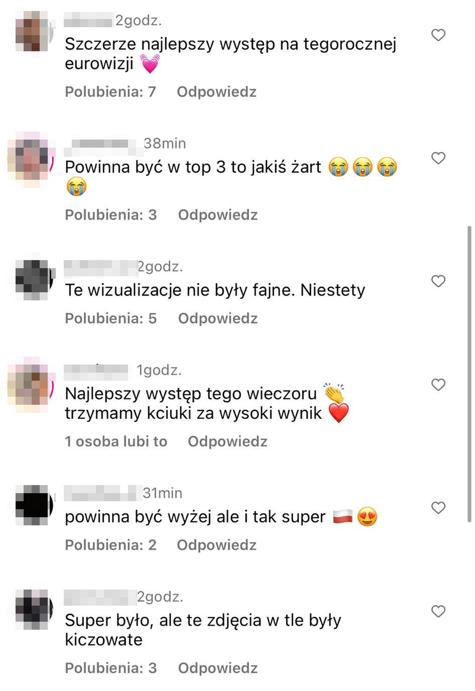 Komentarze pod wynikami Eurowizji Junior