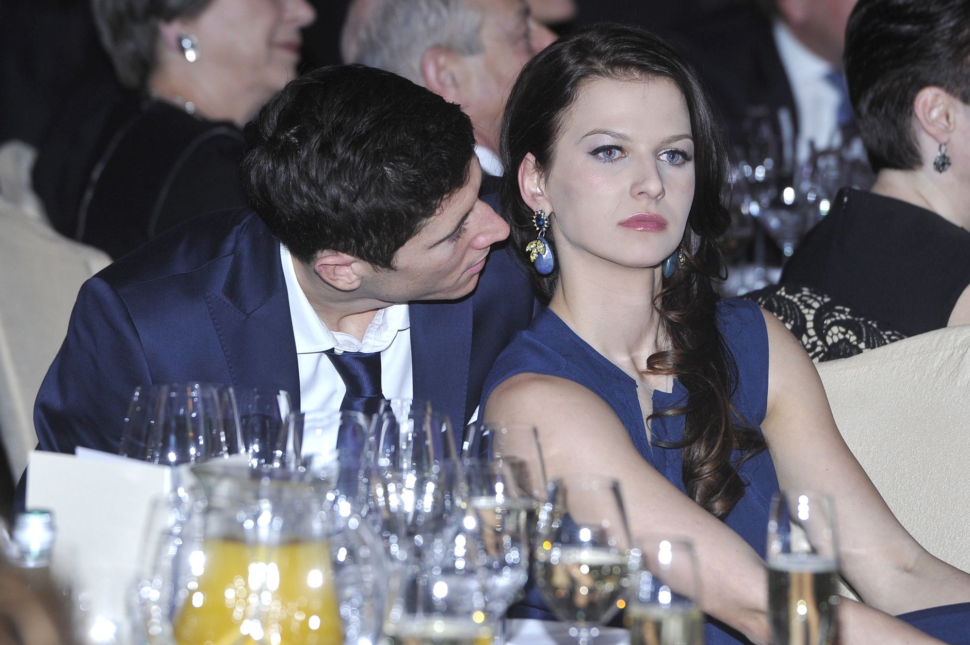 Anna Lewandowska i Robert Lewandowski w 2013 roku