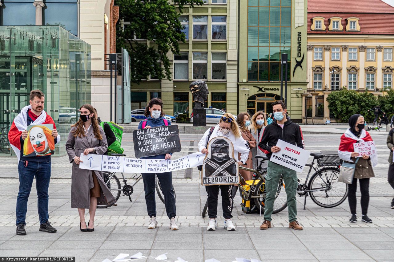 Raman Pratasiewicz zatrzymany. Protest we Wrocławiu