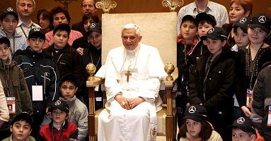 Benedykt XVI spotkał się z dziećmi z Biesłanu