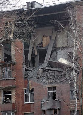 Wybuch gazu w budynku mieszkalnym w Moskwie
