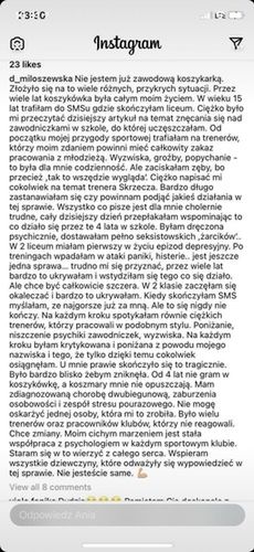 "Świadectwo" Dominiki Miłoszewskiej