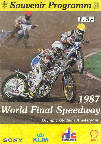 Program z dwudniowego finału IMŚ rozegranego w Amsterdamie (źródło: http://www.speedway.org/programs/us/FIM/FIM_1987.htm)