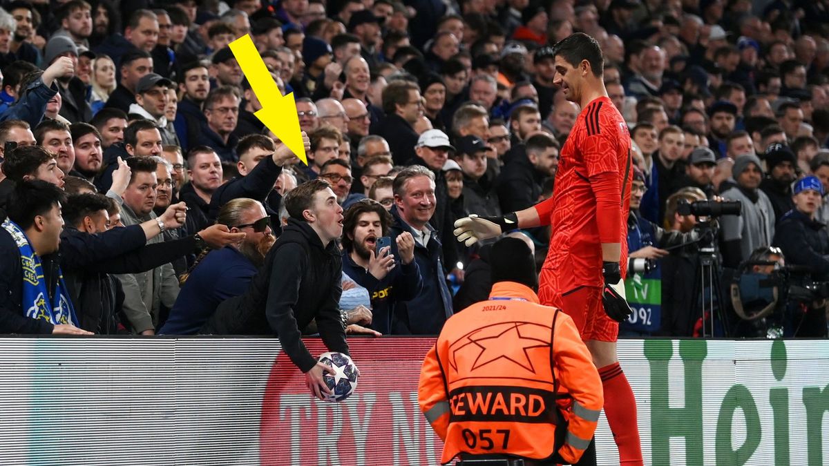 Zdjęcie okładkowe artykułu: Getty Images / Michael Regan / Na zdjęciu: kibice Chelsea i Thibaut Courtois