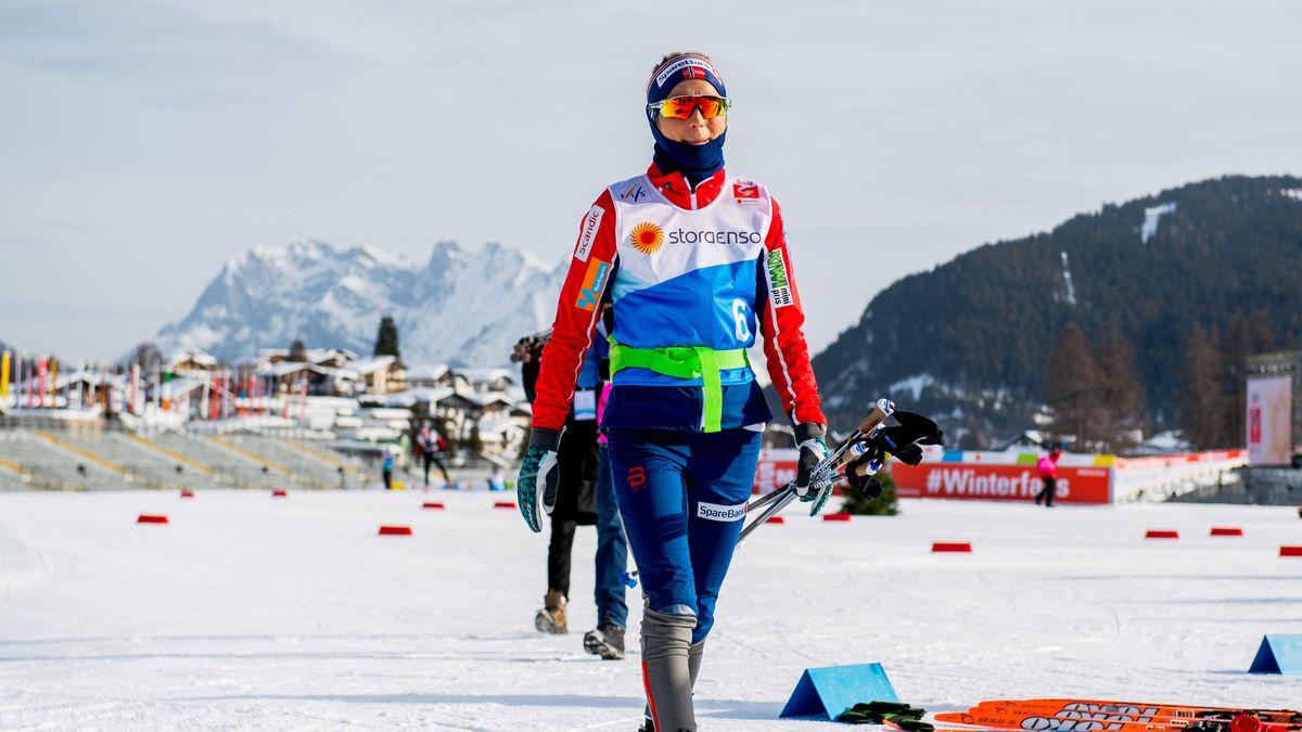 Therese Johaug na treningu przed MŚ 2019 w Seefeld