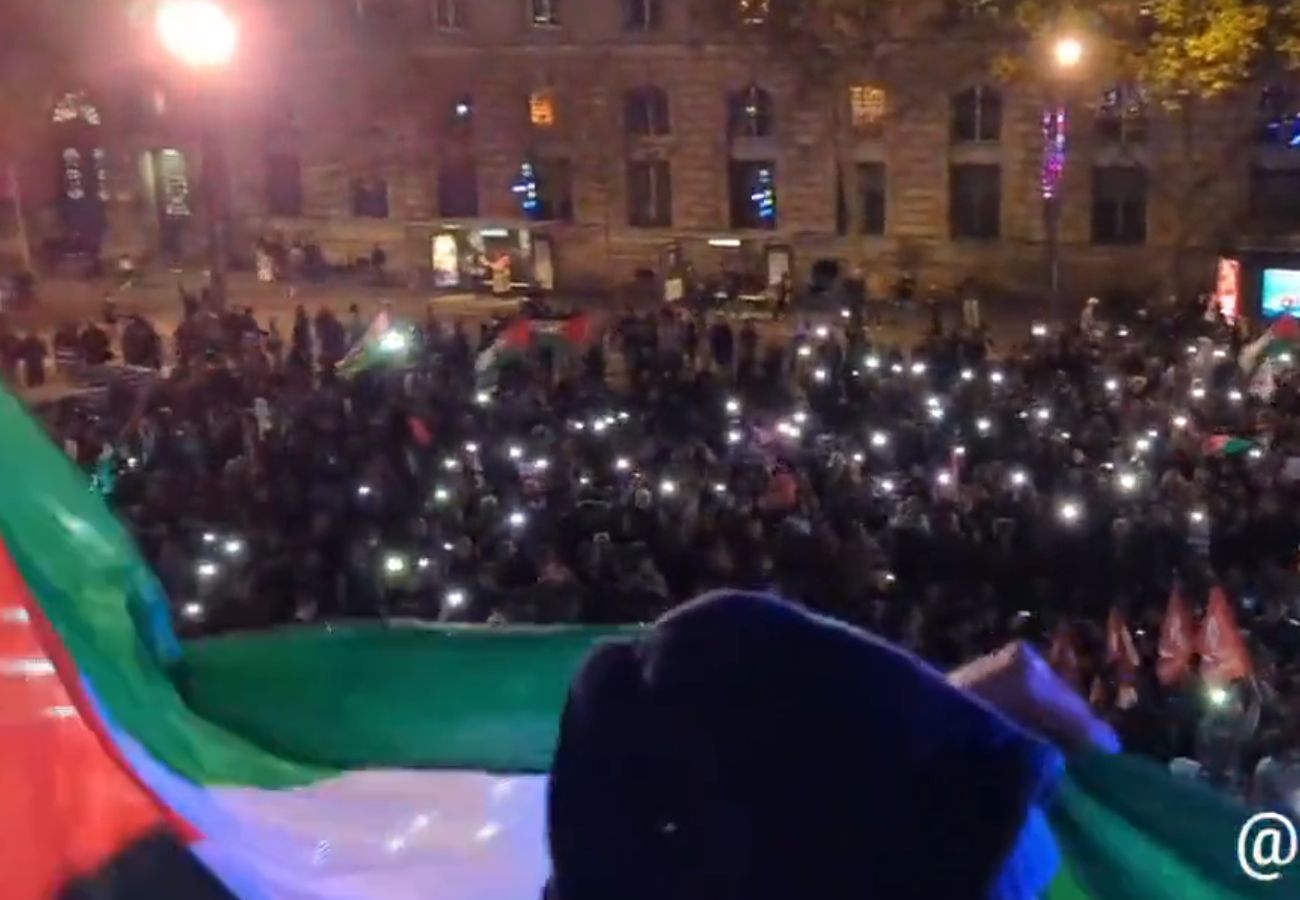 Konflikt Izraela i Palestyny. Tysiące osób maszerowało ulicami Paryża