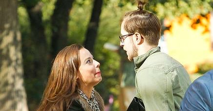 "O mnie sie nie martw": Anna Mucha na planie serialu