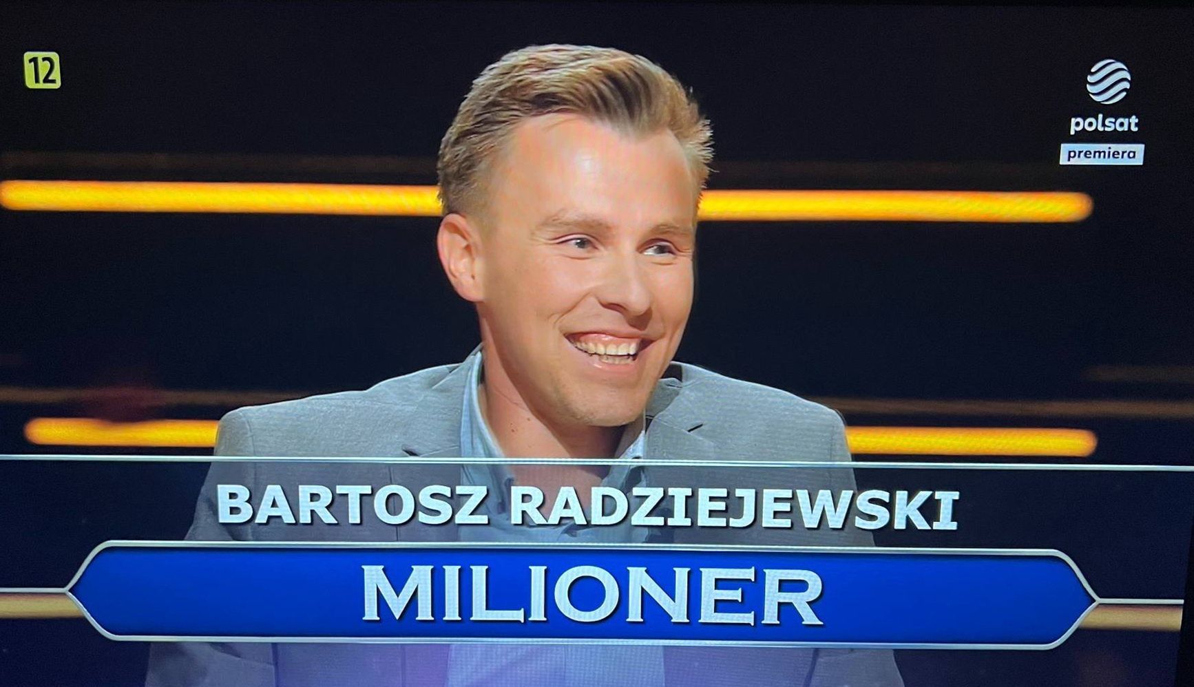 Bartosz Radziejewski w "Milionerach"