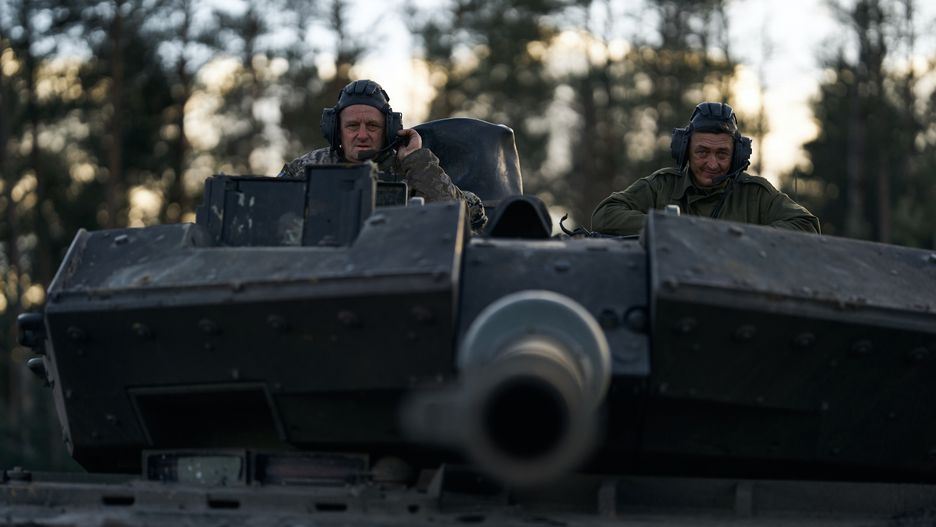 LYMAN REGION, UKRAINE - DECEMBER 26: Movement of tanks and inspection during crew rest on December 26, 2023 in Lyman Region, Kreminna Forest, Ukraine. On 2 July 2023 Ukraine had reportedly received 54 Leopard 2A4 from NATO-member countries. The Leopard 2A6 includes the addition of the Rheinmetall 120 mm L/55 smoothbore gun and other changes. All German tank battalions of the "crisis intervention forces" are equipped with the A6. Canada purchased twenty Leopard 2A6s from the Netherlands. These were delivered in 2007. Portugal purchased 37 Leopard 2A6s from the Dutch in 2007, with delivery in 2008. In January 2014, Finland purchased 100 L2A6s, as well as munitions, simulators, and a ten-year supply of reserve parts from the Netherlands. (Photo by Libkos/Getty Images)