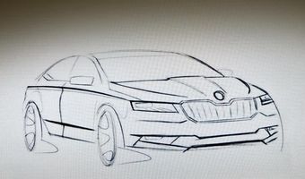 Skoda Superb na pierwszych szkicach projektowych?