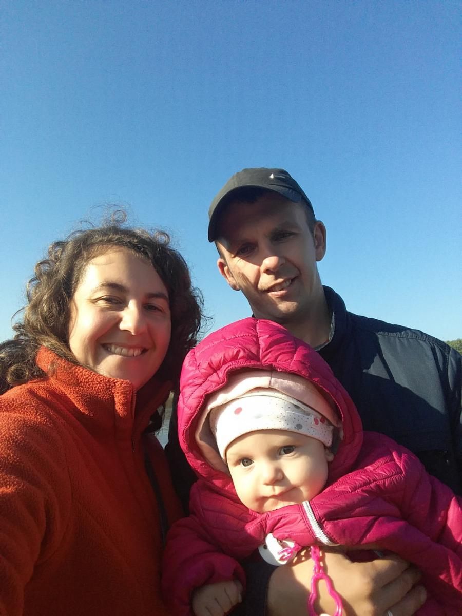 Marysia Żmuda z rodzicami