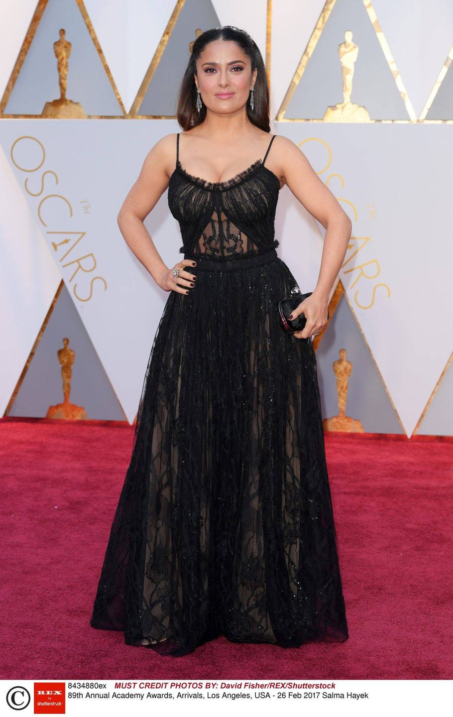 Salma Hayek - Oscary 2017 (kreacja: Alexander McQueen)