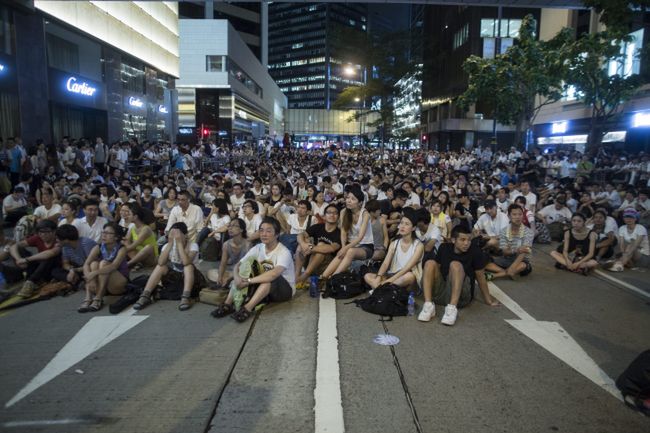 Demonstracja prodemokratyczna w Hong Kongu. Prawie pół miliona ludzi