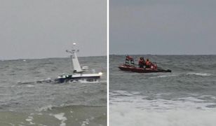 Akcja ratunkowa na Bałtyku. Fale wyrzuciły nieprzytomnego na brzeg