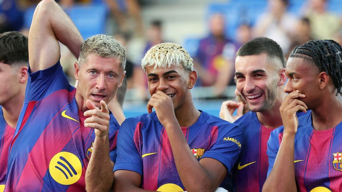 Getty Images / Urbanandsport/NurPhoto via Getty Images / Na zdjęciu: piłkarze FC Barcelony