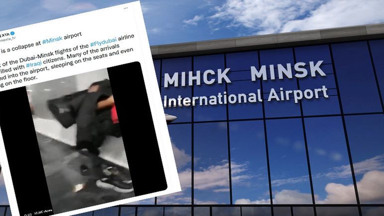 Sytuacja na lotnisku w Mińsku 