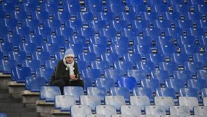 Lazio grało, wiatr hulał po trybunach. Najbardziej wytrwali dostali nagrodę