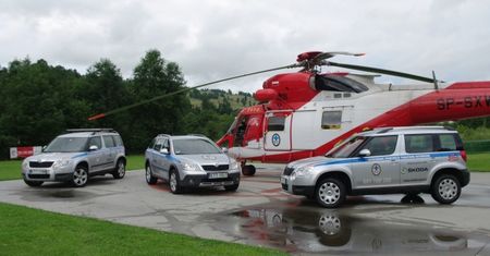 Skoda Yeti ratuje w górach