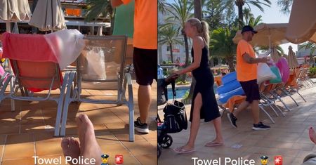 Pokazał wideo z hotelu na Majorce. "Policja ręcznikowa"