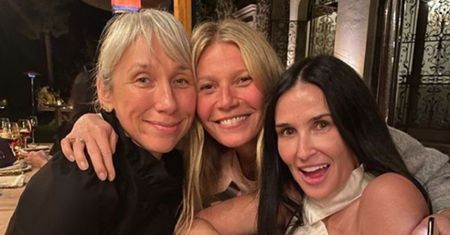 Dziewczyna Keanu Reevesa bawi się na spotkaniu z Gwyneth Paltrow i Demi Moore! "Wspaniała noc BEZ MAKIJAŻU"