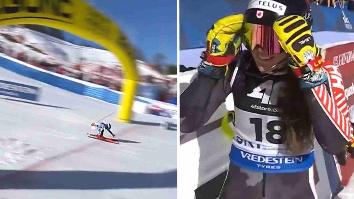 Na grafice: Przejazd Mikaeli Shiffrin oraz Laurence St Germain