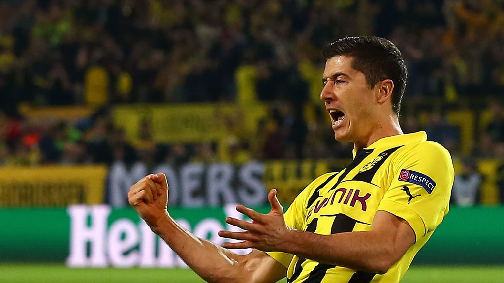 Robert Lewandowski w barwach Borussii Dortmund