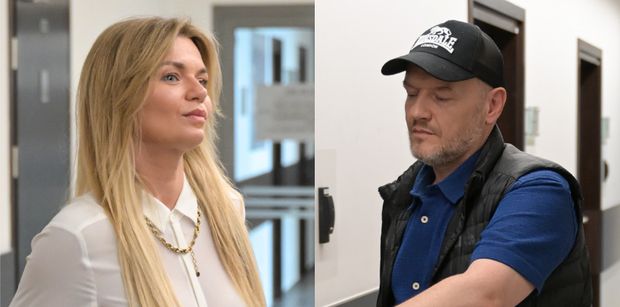 TYLKO NA PUDELKU: Emilia Komarnicka i Redbad Klynstra spotkali się na pierwszej rozprawie rozwodowej. Aktorzy NIE PRZYWITALI SIĘ ze sobą