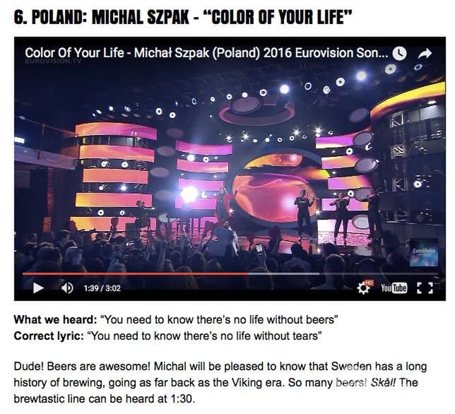 Jak Michał Szpak śpiewa swój hit na Eurowizję 2016 - Color Of Your Life?