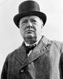 Winston Churchill - przyszły premier Wielkiej Brytanii