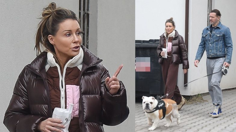 Małgorzata Rozenek i Radosław Majdan z Georgem u weterynarza