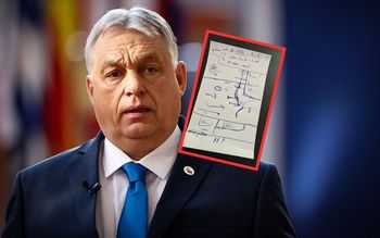 Dziwne notatki Orbana. Dziennikarz pokazał zdjęcie