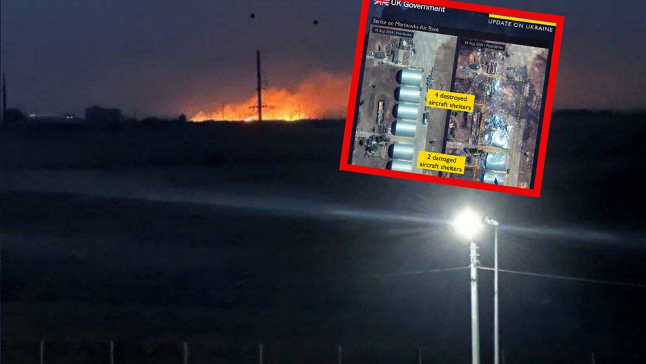 Brytyjski wywiad ujawnił zdjęcia zniszczeń w rosyjskiej bazie