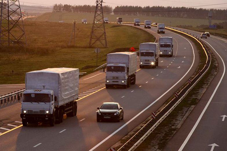 Konwój trojański coraz bliżej Ukrainy. "Prowokacja cynicznego agresora"