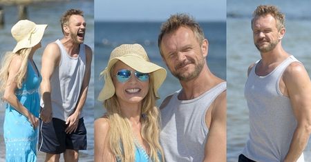 Pazura i Olszówka na planie nowego serialu! (ZDJĘCIA)