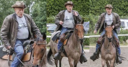 Olbrychski nadal jeździ konno. Po "soku pomarańczowym"?